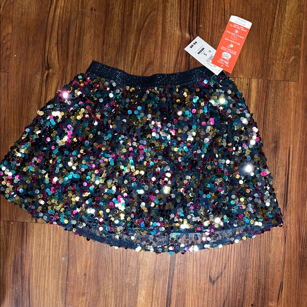 Dazzling Multicolor Sequin Mini Skirt